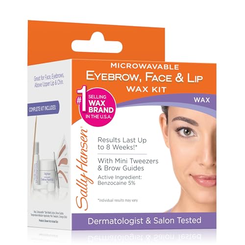 Sally Hansen Eyebrow, Face & Lip Wax Kit, Pack Of 1 (Packaging may vary)