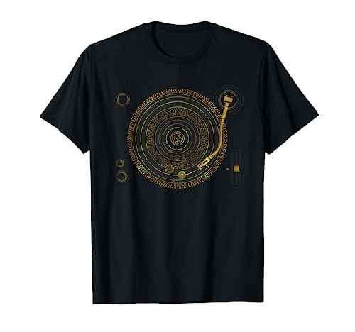 Space DJ graphic - Solar System Turntable EDM T-Shirt