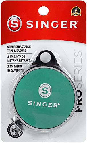 SINGER 50003 ProSeries Retractable Tape Measure, 96-Inch, Teal
