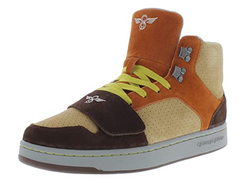 Creative Recreation Cesario Hi Xxi Mens Shoes Size 9.5, Color: Brown/Orange/Tan