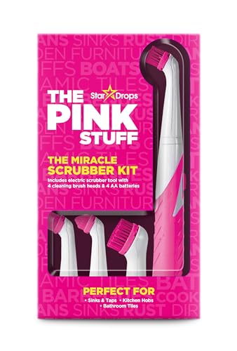 Stardrops - The Pink Stuff - The Miracle Scrubber Kit - 4 Cleaning Brush Heads