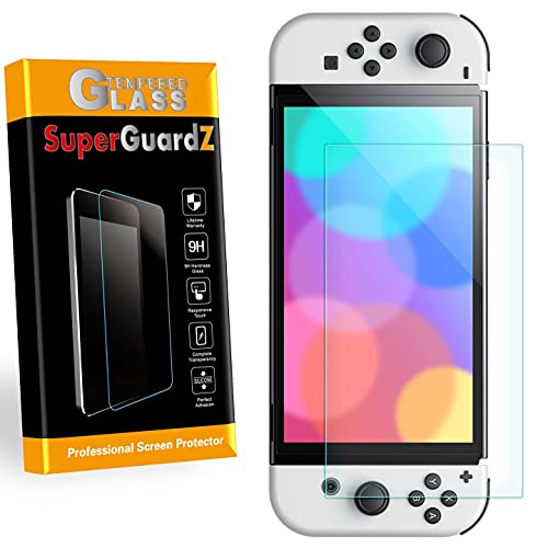 SuperGuardZ For Nintendo Switch OLED (2021) Screen Protector Tempered Glass Anti Blue Light, Eye Protection, HD Clear, Anti-Scratch, Anti-Shock