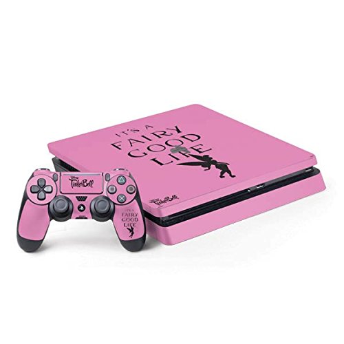 Skinit Decal Gaming Skin Compatible with PS4 Slim Bundle - Officially Licensed Disney Tinker Bell Fairy Good Life Design