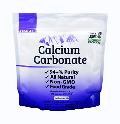 Duda Energy FGcc1f Food Grade 97+% Calcium Carbonate from Ground Limestone, 1 lb.
