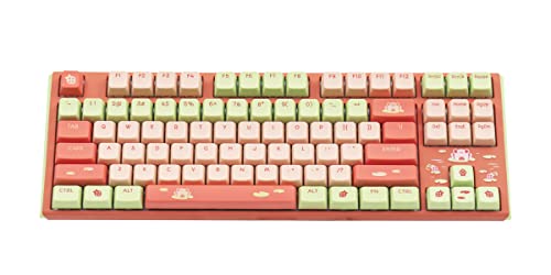 Ducky x MK Strawberry Frog One 3 TKL Hotswap RGB Keyboard w/Quack Mechanics Cherry MX Brown