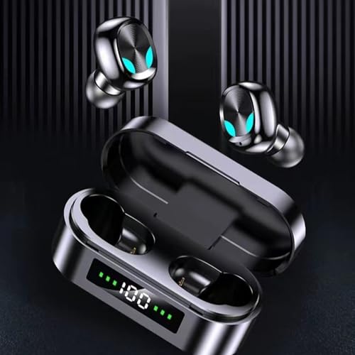 Wireless Earbuds Clearance, Bluetooth 5.1 Headphones - in Ear Light-Weight Earphones Premium Deep Bass Sound IPX4 Built-in Microphone Gaming Headset with Charging Case #B