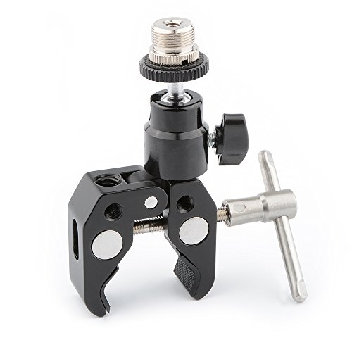 CAMVATE Crab Clamp Articulated 1/4 Mini Ball Head for Microphones - 1465