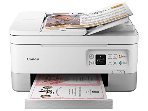 Canon PIXMA TR7020a All-in-One Wireless Color Inkjet Printer, with Duplex Printing, Mobile Printing, and Auto Document Feeder, White