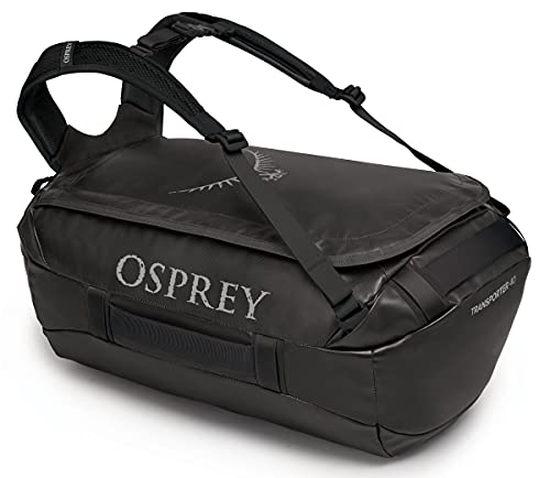 Osprey Transporter 40L Travel Duffel Bag, Black