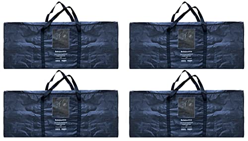 B-USA 4 Pack Large storage bags- 37x 14 x 9”, outdoor rugs storage carry bag, carry or storage for outdoor travel gear, camping accessories, 20 lb capacity duffel bag for long size items 7926