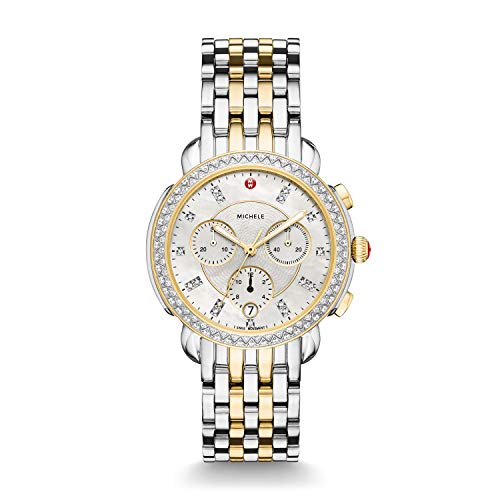 Michele Sidney One Hundred Seventeen Diamonds Chronograph Two Tone Women's Watch MWW30A000005