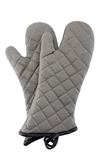 ARCLIBER Oven Mitts 1 Pair of Quilted Terry Cloth Cotton Lining,Extra Long Professional Classic Oven Mitt Heat Resistant Kitchen Oven Gloves,16 Inch
