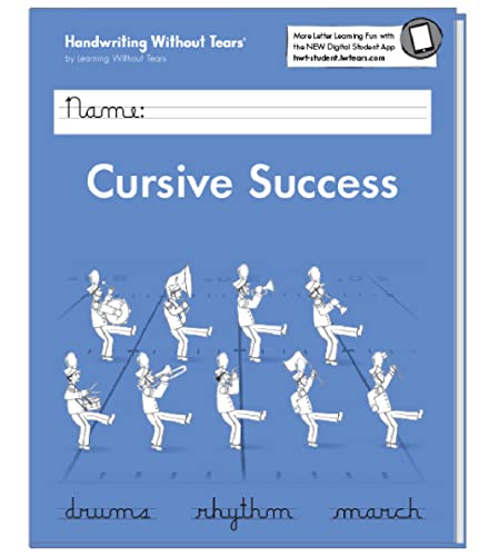 Learning Without Tears - Cursive Success Student Workbook, Current Edition - Handwriting Without Tears Series - 4th Grade Writing Book - Cursive Writing, Language Arts Lessons - For School or Home Use