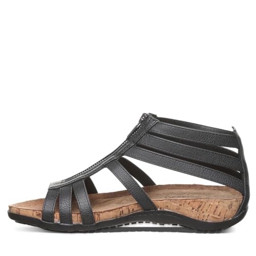 BEARPAW Women's Layla Black Size 8 | Women's Sandal | Women's Shoe | Comfortable & Lightweight