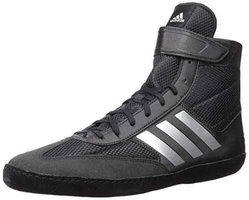 adidas Performance Men's Combat Speed.5 Wrestling Shoe, Black/Silver Metallic/Black, 10.5