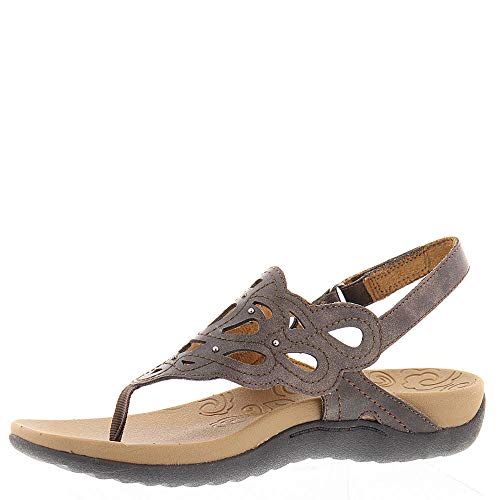 Rockport Women's Ridge Sling Sandal, Bronze, 9 M US