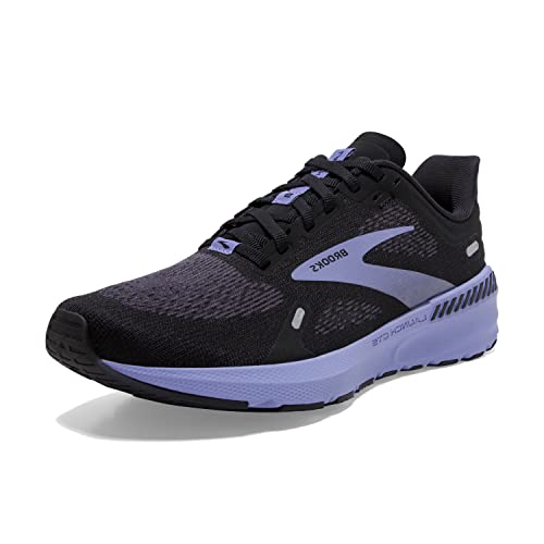 Brooks Women’s Launch GTS 9 Supportive Running Shoe - Black/Ebony/Purple - 8.5
