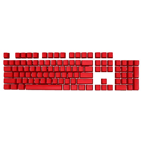 Heave 104Pcs Keycaps Set,PBT Keycaps Double Shot Backlight Keycaps for MX Mechanical Gaming Keyboard Replacement Key Cap(Only Including Keycaps) Red