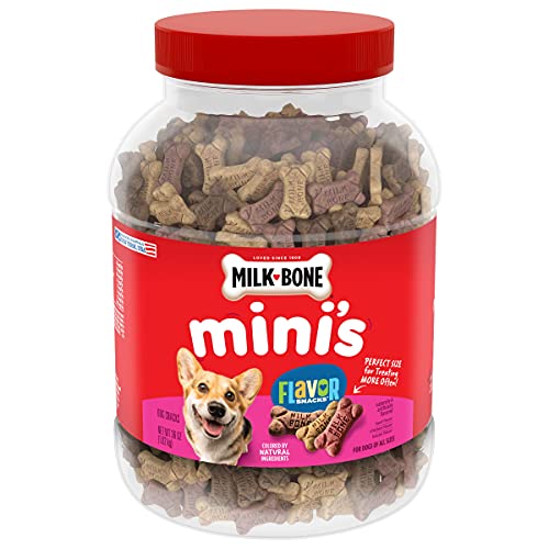 Milk-Bone Mini's Flavor Snacks Dog Treats, 36 Ounce Crunchy Texture Helps Reduce Tartar