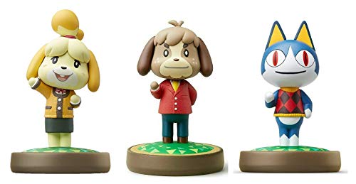 Switch 3-Pack Set [Digby/Rover/Isabelle Winter] ( Animal Crossing Series) for Nintendo Lite - WiiU - 3DS - (Bulk Packaging)