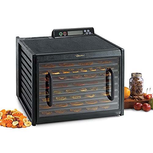 Excalibur 3948CDB Electric Food Dehydrator Machine with 48-Hour Timer, Automatic Shut Off and Temperature Control, 600 W, 9 Trays, Black