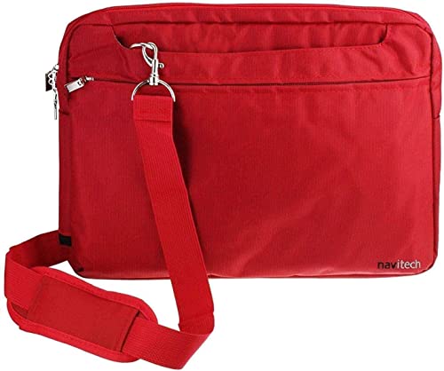Navitech Red Sleek Water Resistant Travel Bag - Compatible with Acer Chromebook Spin 714 Convertible | CP714-1WN 14'