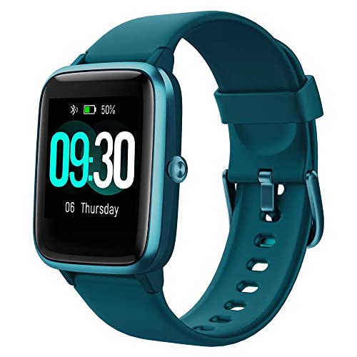 Smart Watch for Android/Samsung/iPhone, Activity Fitness Tracker with IP68 Waterproof for Men Women, Smartwatch with 1.3' Full-Touch Color Screen, Heart Rate & Sleep Monitor, Green