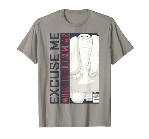 Disney Big Hero 6 TV Series Baymax Excuse Me Graphic T-Shirt T-Shirt