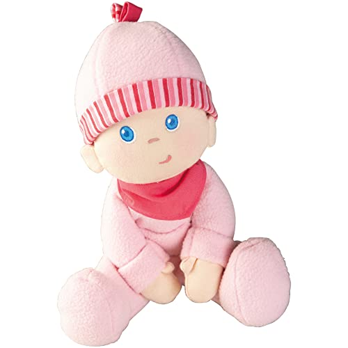HABA Snug-up Dolly Luisa 8' My First Baby Doll - Machine Washable and Infant Safe for Birth and Up