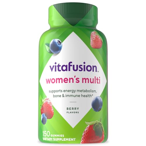 Vitafusion Womens Multivitamin Gummies, Berry Flavored Daily Vitamins for Women With Vitamins A, C, D, E, B-6 and B-12, America’s Number 1 Gummy Vitamin Brand, 75 Days Supply, 150 Count