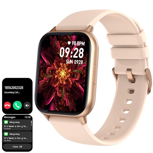 Smart Watch for Women (Answer/Make Call), 1.9' Smartwatch Fitness Tracker for Android and iOS Phones with Heart Rate Sleep Tracking, Multi Sport Modes, Blood Oxygen, Ai Voice Control,Fitness Watch Men