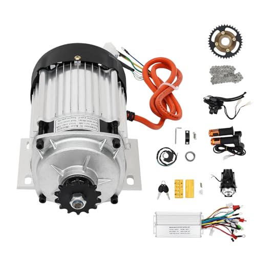 Electric Tricycle Motor Kit Brushless Geared Motor Bicycle Trike Conversion kit Bike Motor Controller for Tricycle Rickshaw Bike, DIY Part (500W 48V)