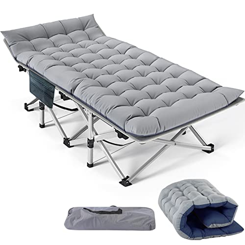 Slsy Folding Camping Cot, Folding Cot Camping Cot for Adults Portable Folding Outdoor Cot with Carry Bags for Outdoor Travel Camp Beach Vacation