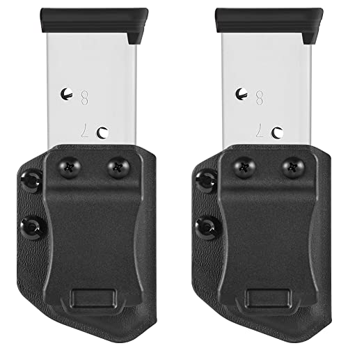 2-Pack Universal Mag Carrier IWB/OWB Magazine Holster for 45 ACP Single Stack Magazines