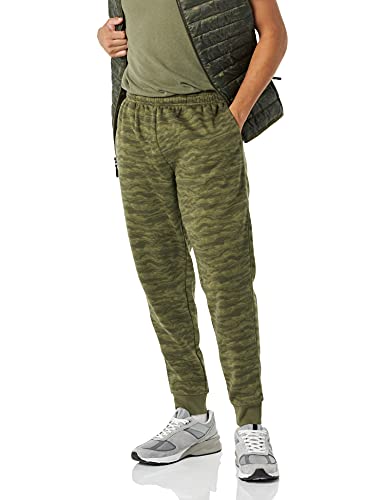 Amazon Essentials Men's Fleece Jogger Pant, Olive Camo, Medium