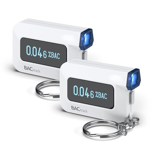 BACtrack C6 Keychain Breathalyzer (2 Pack) | Professional-Grade Accuracy | Optional Smartphone Connectivity | Compatible w/Apple iPhone & Android Devices | Apple HealthKit Integration