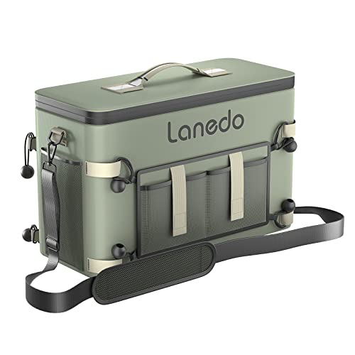 Lanedo 34-Can Multi-Functional Collapsible Soft-Sided Cooler - Leak-Proof Beach Cooler, Portable Ice Chest, and Travel, Food Shopping, Camping, Kayaking, Fishing, Multi-Person Lunch Bag!