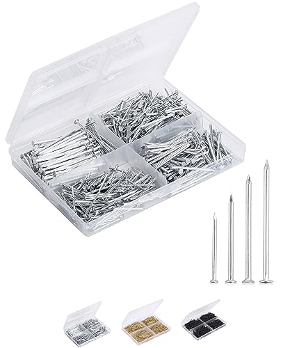 Mr. Pen- Nail Assortment Kit, 600pc, Small Nails, Nails, Nails for Hanging Pictures, Picture Hanging Nails, Finishing Nails, Hanging Nails, Picture Nails, Wall Nails for Hanging, Pin Nails