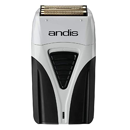 Andis 17200 Pro Foil Lithium Titanium Foil Shaver, Cord/Cordless, Smooth Shaving Cordless Shaver with Charger, Black