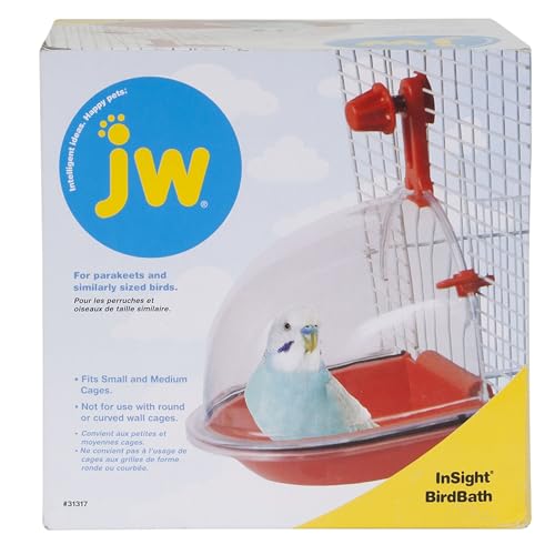 JW Pet Insight Bird Bath Bird Accessory, Multicolor Medium