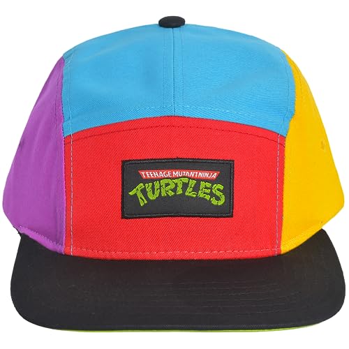 Teenage Mutant Ninja Turtles Baseball Cap, TMNT Adult Skater Snapback Baseball Hat with Flat Brim, Multi, One Size