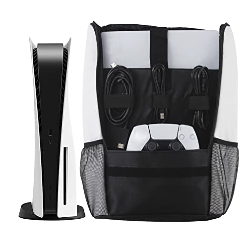 WOHSAO Travel Storage Handbag Backpack for PS5, Console Protective Luxury Bag A Handle Bag for PS5 Set Travel