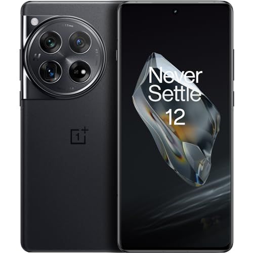 OnePlus 12,12GB RAM+256GB,Dual-SIM,Unlocked Android Smartphone,Supports Fastest 50W Wireless Charging,with The Latest Mobile Processor,Advanced Hasselblad Camera,5400 mAh Battery,2024,Silky Black