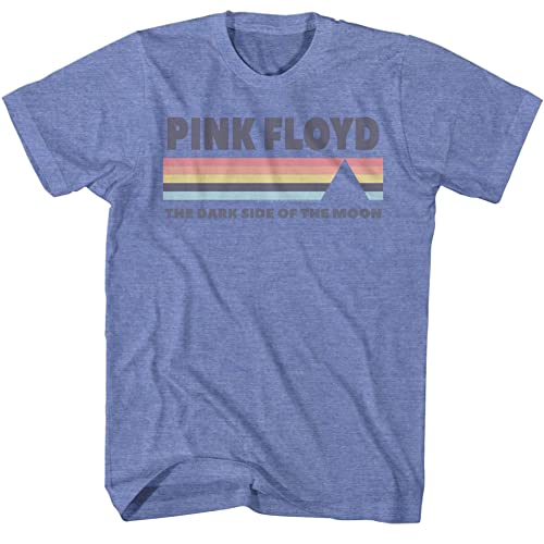 Pink Floyd DSOTM Light Blue Heather Adult T-Shirt Tee