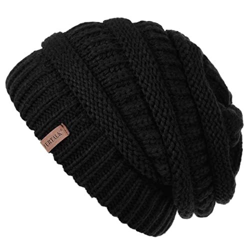 FURTALK Womens Winter Slouchy Beanie Hat Knit Winter Hats for Women Soft Stretch Warm Skull Ski Cap Beanies