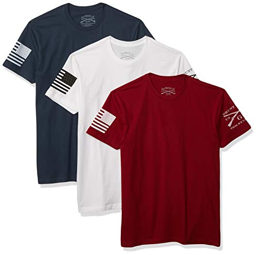Grunt Style Patriot Pack 3-Pack Men's T-Shirts (X-Large)