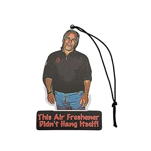 Jeffrey Epstein Air Freshener - This Air Freshener Didn't Hang Itself! - Funny & Cool Car Accessories for Men and Women - Car Hanging Interior Fragrance Decor - Conspiracy Theory (1 Pack)