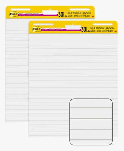 Post-it Easel Pad - 30 Sheets, 25 x 30 Inches - Great for Virtual Teachers and Students