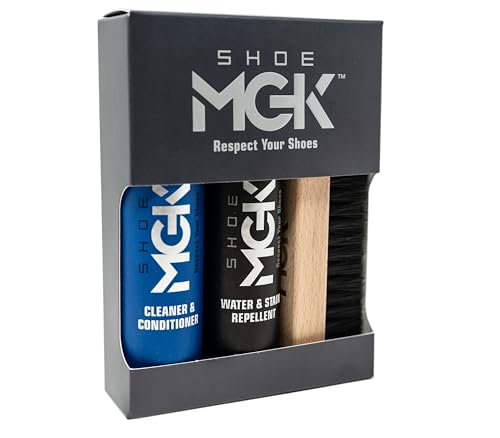 Shoe MGK Clean & Protect Kit - Shoe Protection featuring Water and Stain Repellent with Cleaner and Conditioner