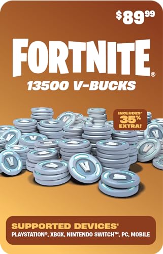 FORTNITE Digital V-Bucks 13500 - PlayStation/Xbox/Nintendo Switch/PC/Mobile [Digital Code]